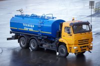 Автоцистерна для техводы с насосной установкой и оборудованием для орошения на базе  шасси КАМАЗ-6520