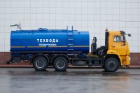 Автоцистерна для техводы с насосной установкой и оборудованием для орошения на базе  шасси КАМАЗ-6520