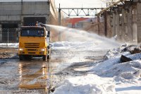Автоцистерна для техводы с насосной установкой и оборудованием для орошения на базе  шасси КАМАЗ-6520