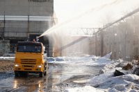 Автоцистерна для техводы с насосной установкой и оборудованием для орошения на базе  шасси КАМАЗ-6520